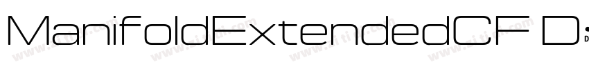 ManifoldExtendedCF D字体转换